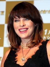 Milla Jovovich at the "Resident Evil: Apocalypse" Press Conference. 