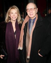 Elaine Joyce and Neil Simon at the world premiere of "The Producers."