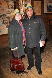 Josiane Balasko at the Buffalo Bill Wild West Show.