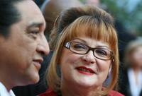 Josiane Balasko and actor George Aguilar at the screening of their film "No Country for Old Men" at the 60th edition of the Cannes Film Festival.