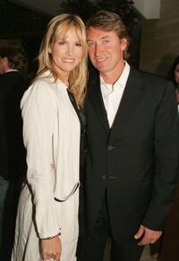 Janet Jones and Wayne Gretzky at "The David Beckham Academy" launch party.