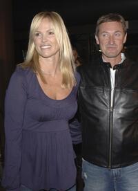 Janet Jones and Wayne Gretzky at the world premiere of "Dirty Deeds."