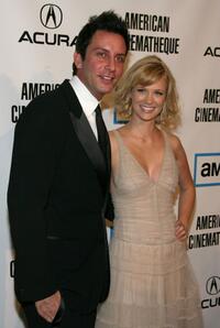 January Jones and guest at the 22nd Annual American Cinematheque Award presentation.