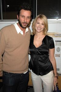 January Jones and guest at the premiere of "Breaking Bad."