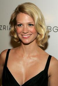 January Jones at the BCBG Max Azria Spring 2007 fashion show during Olympus Fashion Week.