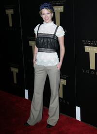 January Jones at the Trump Vodka launch party.