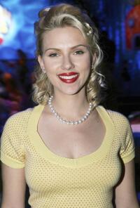 Scarlett Johansson at the Los Angeles afterparty premiere of "The Spongebob Squarepants Movie."
