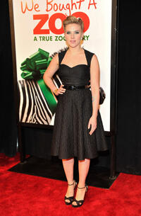 Scarlett Johansson at the New York premiere of "We Bought a Zoo."