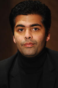 Karan Johar at a press conference for "My Name Is Khan."