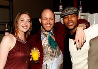 Heather Juergensen, Charles Herman-Wurmeld and Harold House Moore at the after party of the premiere of "The Hammer."
