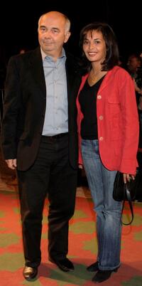 Gerard Jugnot and his girlfriend at the closing ceremony Gala at Palais des Congres during the Marrakesh International Film Festival.