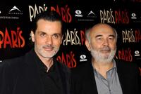 Christophe Barratier and Gerard Jugnot at the premiere of "Paris Paris."