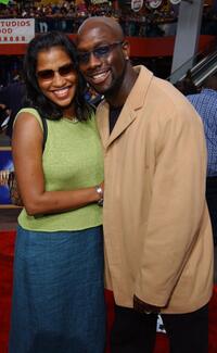 Nacy and Richard T. Jones at the world premiere screening of "Undercover Brother."