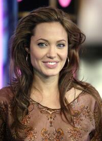 Angelina Jolie at the MTV's Total Request Live.