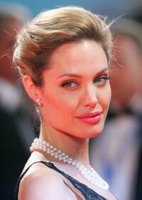 Angelina Jolie at the premiere of "The Assassination Of Jesse James By The Coward Robert Ford" during the 64th Venice Film Festival.