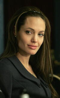 Angelina Jolie at the launch of "Global Action for Children" in Washington D.C.