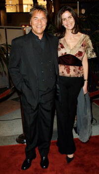 Don Johnson and wife Kelley at the fulfillment fund honoring Jeffrey Katzenberg at the Stars 2001 Benefit Gala.
