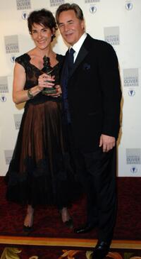 Tamsin Grieg and Don Johnson at the Lawrence Olivier Theatre Awards.