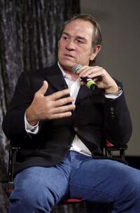 Tommy Lee Jones at the Question and Answer session at the Variety Screening Series of "The Three Burials of Melquiades Estrada".