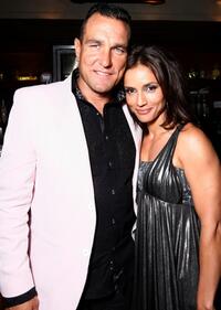 Vinnie Jones and Leonor Varela at the after party of the premiere of "Hell Ride."