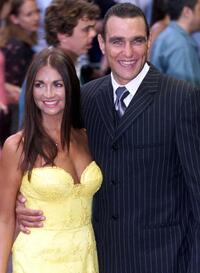 Tanya and Vinnie Jones at the london premiere of "Snatch."