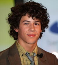 Nick Jonas at the press conference for the upcoming release of their new CDVU+ album.