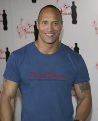 Dwayne Johnson at the Virgin Cola/MTV Movie Awards after party.