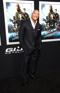 Dwayne Johnson at the California premiere of "G.I. Joe: Retaliation."