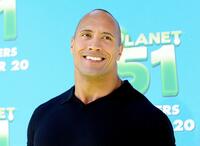 Dwayne Johnson at the California premiere of "Planet 51."