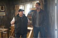 Andy Fickman and Dwayne Johnson in "Race to Witch Mountain."