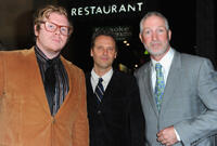Ben York Jones, composer Dustin O'Halloran and Oliver Muirhead at the California premiere of "Like Crazy."
