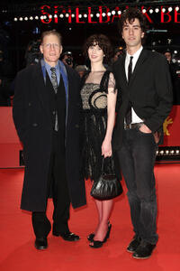 David Warshofsky, Miranda July and Hamish Linklater at the red carpet of the premiere of "The Future" during the day six of the 61st Berlin International Film Festival.