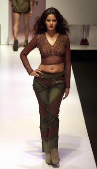 Katrina Kaif at the Lakme India Fashion Week.