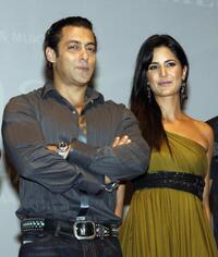 Salman Khan and Katrina Kaif at the publicity event of "Yuvvraaj."