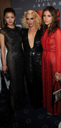 Gianna Jun, Gwen Stefani and Dasha Zhukova at the cocktail reception of "Snow Flower And The Secret Fan" during the 64th Annual Cannes Film Festival.