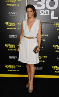 Bianca Kajlich at the California premiere of "30 Minutes Or Less."