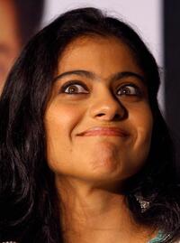 Kajol at the function to launch replica dolls of Bollywood stars.