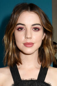 Adelaide Kane at the Shiatzy Chen show during Paris Fashion Week.