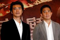 Takeshi Kaneshiro and Tony Leung Chiu-wai at the premiere of "Red Cliff Part 2."