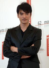 Takeshi Kaneshiro at the photocall for "Ruguo Ai" during the 62nd Venice Film Festival.