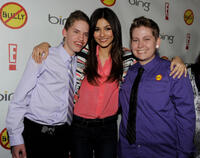 Alex Libby, Victoria Justice and Kelby Johnson at the California premiere of "Bully."