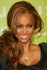 Tyra Banks at the CW Network Upfront.