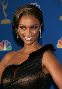 Tyra Banks at the 58th Annual Primetime Emmy Awards.