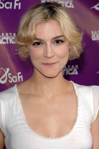 Samaire Armstrong at the "Battlestar Galactica" season four party.