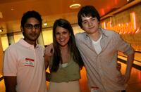 Adhir Kalyan, Lindsay Shaw and Dan Byrd at the CBS Paramount Television Young Stars Bowling party.