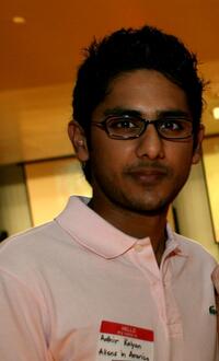 Adhir Kalyan at the CBS Paramount Television Young Stars Bowling party.
