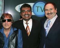Jose Feliciano, George Lopez and Gabe Kaplan at the AOL and Warner Bros. Launch of In2TV at the Museum of TV & Radio.