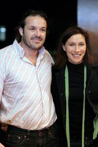 Jeremy Sparkes and Claudia Karvan at the opening night of "The Pillowman."