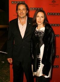 Jeremy Sparks and Claudia Karvan at the official opening of the new Australian Film Television and Radio (AFTRS) School.