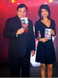 Rishi Kapoor and Priyanka Chopra at the book launch of "Discover the diamond in you - a 59 minute guide to success."